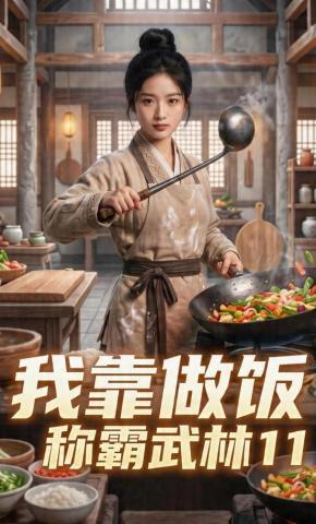 短剧《我靠做饭称霸武林11》海报
