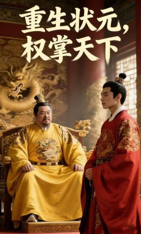 短剧《重生状元，权掌天下》海报
