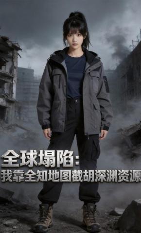 短剧《全球塌陷：我靠全知地图截胡深渊资源》海报