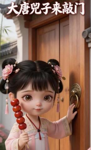 短剧《大唐兕子来敲门》海报