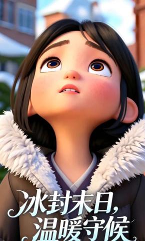 短剧《冰封末日温暖守候》海报