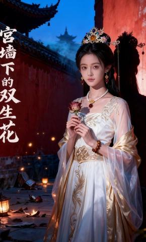 短剧《宫墙下的双生花》海报