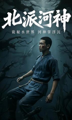 短剧《北派河神》海报