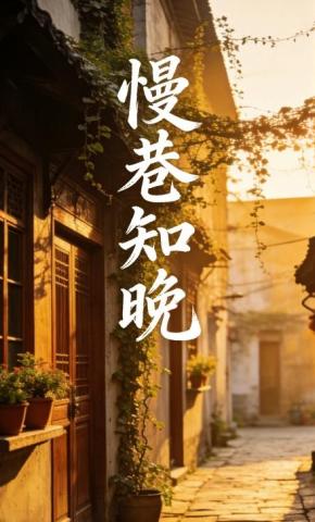短剧《慢巷知晚12》海报