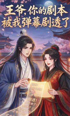 短剧《王爷，你的剧本被我弹幕剧透了》海报