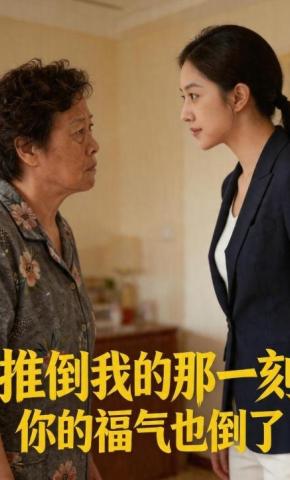 短剧《推倒我的那一刻，你的福气也倒了》海报