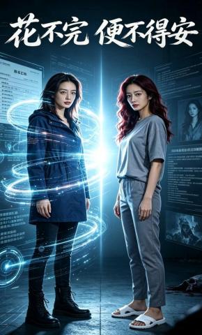 短剧《花不完，便不得安》海报