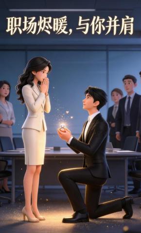 短剧《职场烬暖，与你并肩》海报
