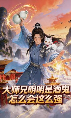 短剧《大师兄明明是酒鬼怎么会这么强》海报