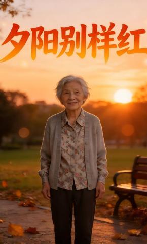 短剧《夕阳别样红》海报