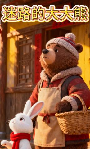 短剧《迷路的大大熊》海报