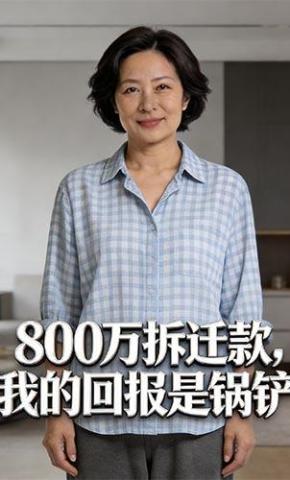 短剧《800万拆迁款，我的回报是锅铲》海报