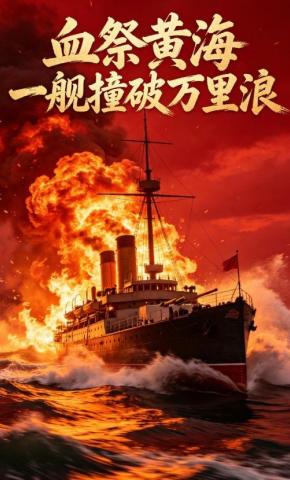 短剧《血祭黄海一舰撞破万里浪》海报