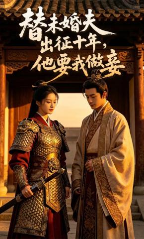 短剧《替未婚夫出征十年，他要我做妾》海报