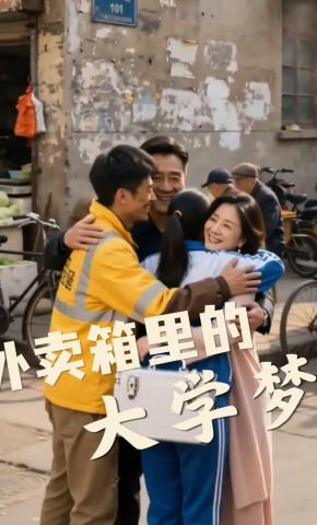 短剧《外卖箱里的大学梦》海报