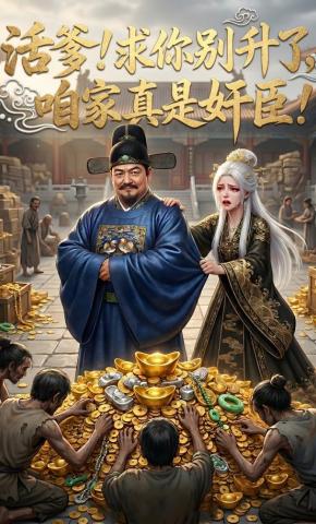 短剧《活爹!求你别升了，咱家真是奸臣!》海报