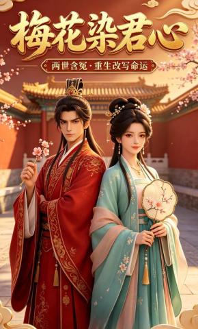 短剧《梅花染君心》海报