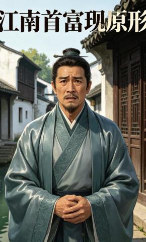 短剧《江南首富现原形》海报