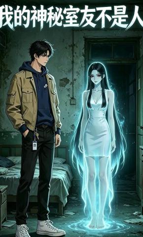 短剧《我的神秘室友不是人》海报