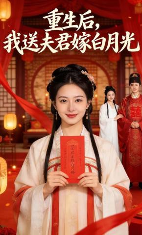 短剧《重生后，我送夫君嫁白月光》海报