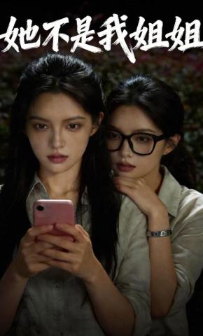 短剧《她不是我姐姐》海报