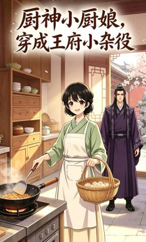 短剧《厨神小厨娘，穿成王府小杂役》海报