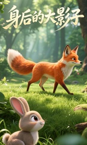 短剧《身后的大影子》海报