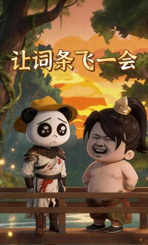 短剧《让词条飞一会》海报