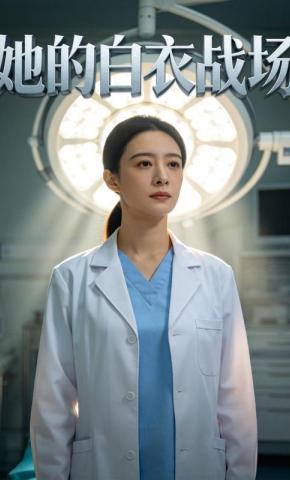 短剧《她的白衣战场》海报