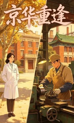 短剧《京华重逢》海报