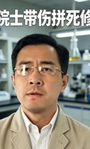 短剧《院士带伤拼死修》海报