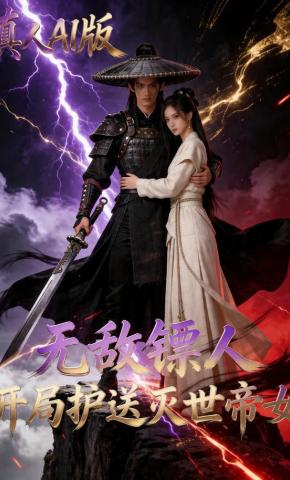 短剧《无敌镖人开局护送灭世帝女真人AI版》海报