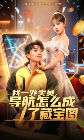 短剧《我一外卖员，导航怎么成了藏宝图》海报