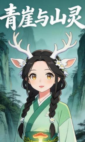 短剧《青崖与山灵》海报