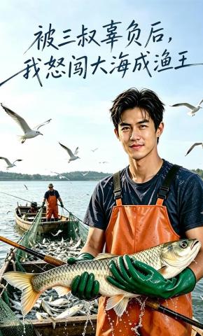 短剧《被三叔辜负后，我怒闯大海成渔王》海报