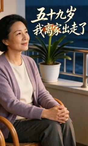 短剧《五十九岁，我离家出走了》海报