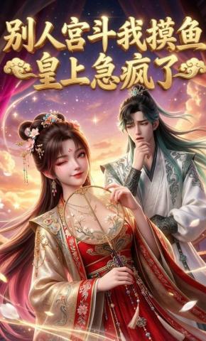 短剧《别人宫斗我摸鱼，皇上急疯了》海报