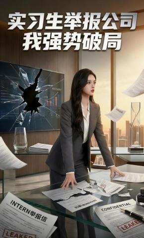 短剧《实习生举报公司，我强势破局》海报