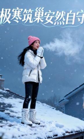 短剧《极寒筑巢安然自守》海报