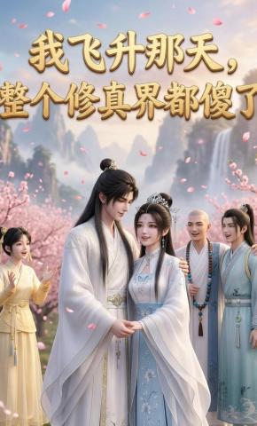 短剧《我飞升那天，整个修真界都傻了》海报