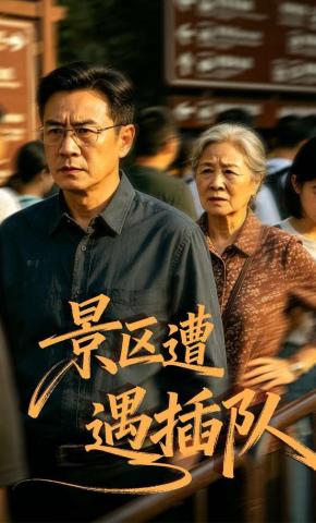 短剧《景区遭遇插队》海报