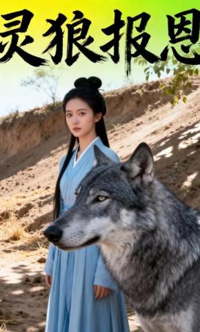 短剧《灵狼报恩》海报
