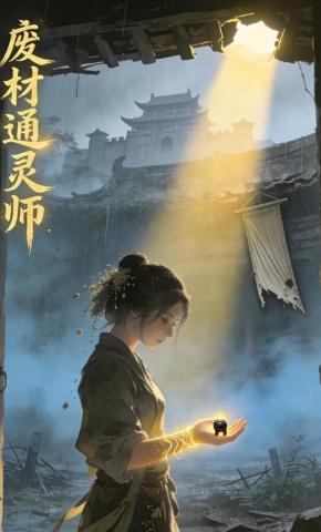 短剧《废材通灵师》海报