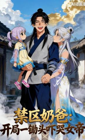 短剧《禁区奶爸：开局一锄头吓哭女帝》海报