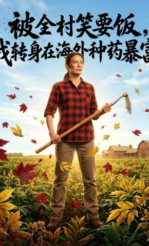 短剧《被全村笑要饭，我转身在海外种药暴富》海报