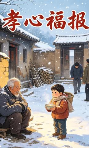 短剧《孝心福报》海报