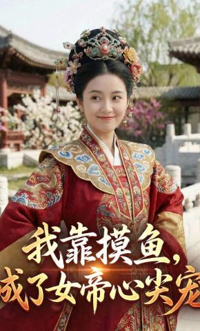 短剧《我靠摸鱼，成了女帝心尖宠》海报