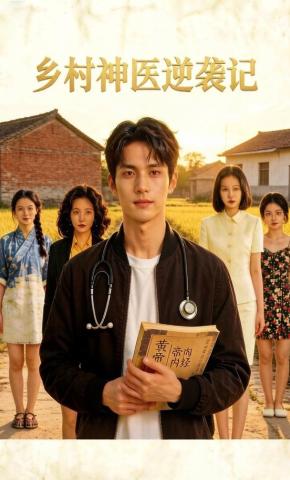 短剧《乡村神医逆袭记》海报