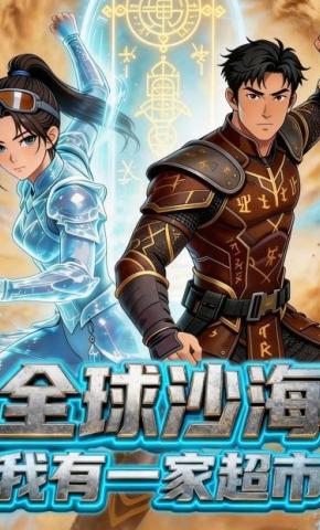 短剧《全球沙海：我有一家超市》海报