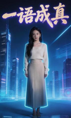 短剧《一语成真》海报